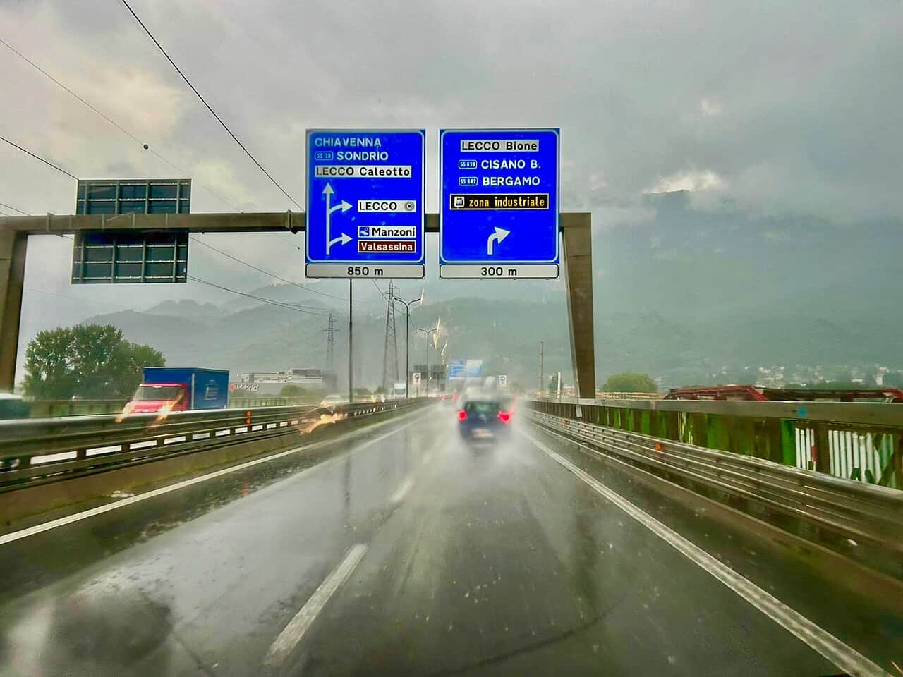 frana statale 470 Valle Brembana